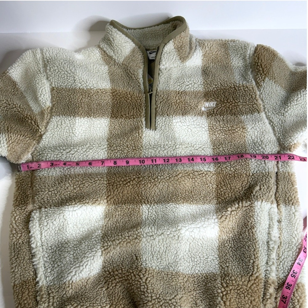 Nike Club Men's Winterized Half-Zip Plaid Sherpa Size Small NWT - Picture 9 of 11